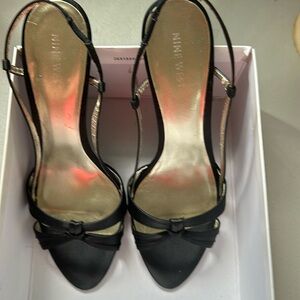 Women shoe, Nine West, black satin
